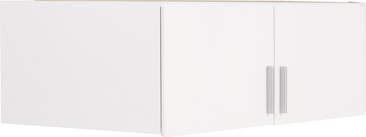 Nastavak Ormara Celle - bijela/bijela visoki sjaj, Moderno, drvni materijal/plastika (117/39/117cm) - Modern Living