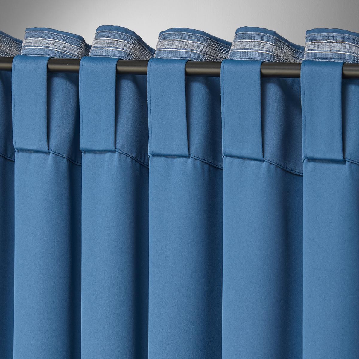 Verdunkelungsvorhang Riccardo Blau ca. 145x245cm - Blau, MODERN, Textil (140/245cm) - Premium Living