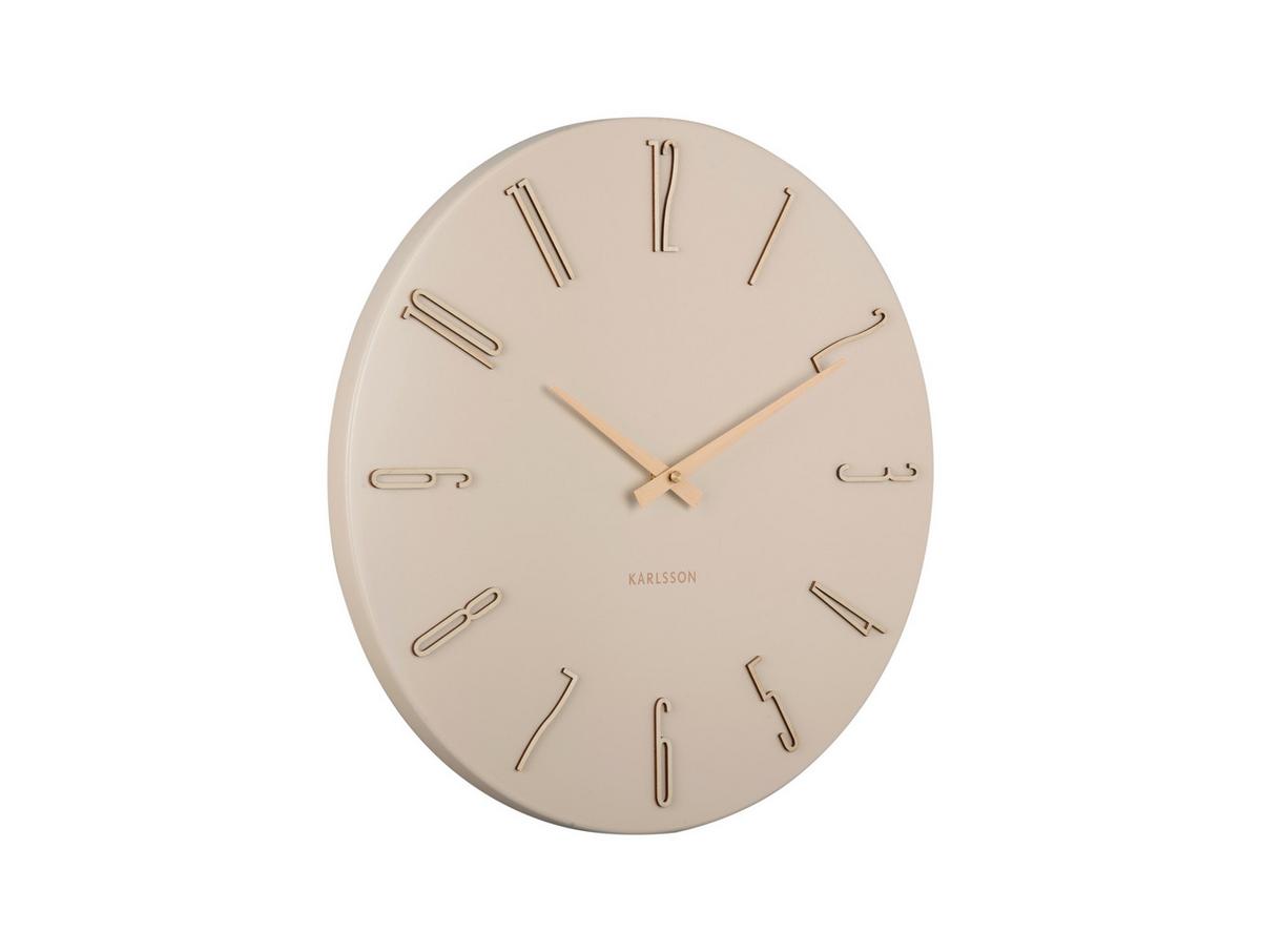 ZEGAR ŚCIENNY ESMERADO - biały, Basics, metal (40cm) - Karlsson
