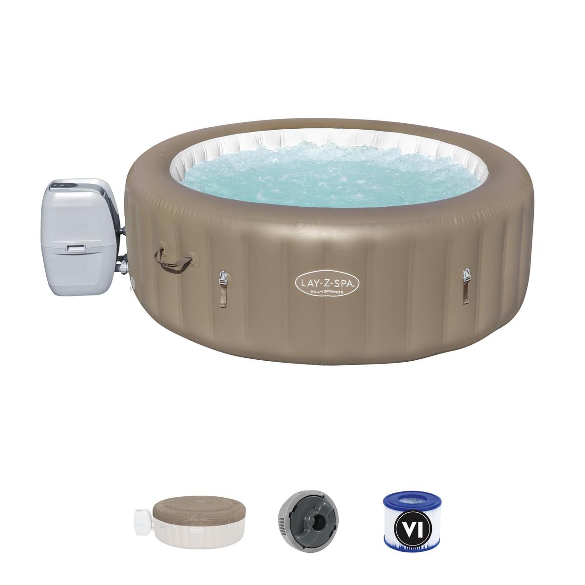 Whirlpool Adela Ø ca. 196cm - Hellbraun, MODERN, Kunststoff (196/71cm) - Bestway