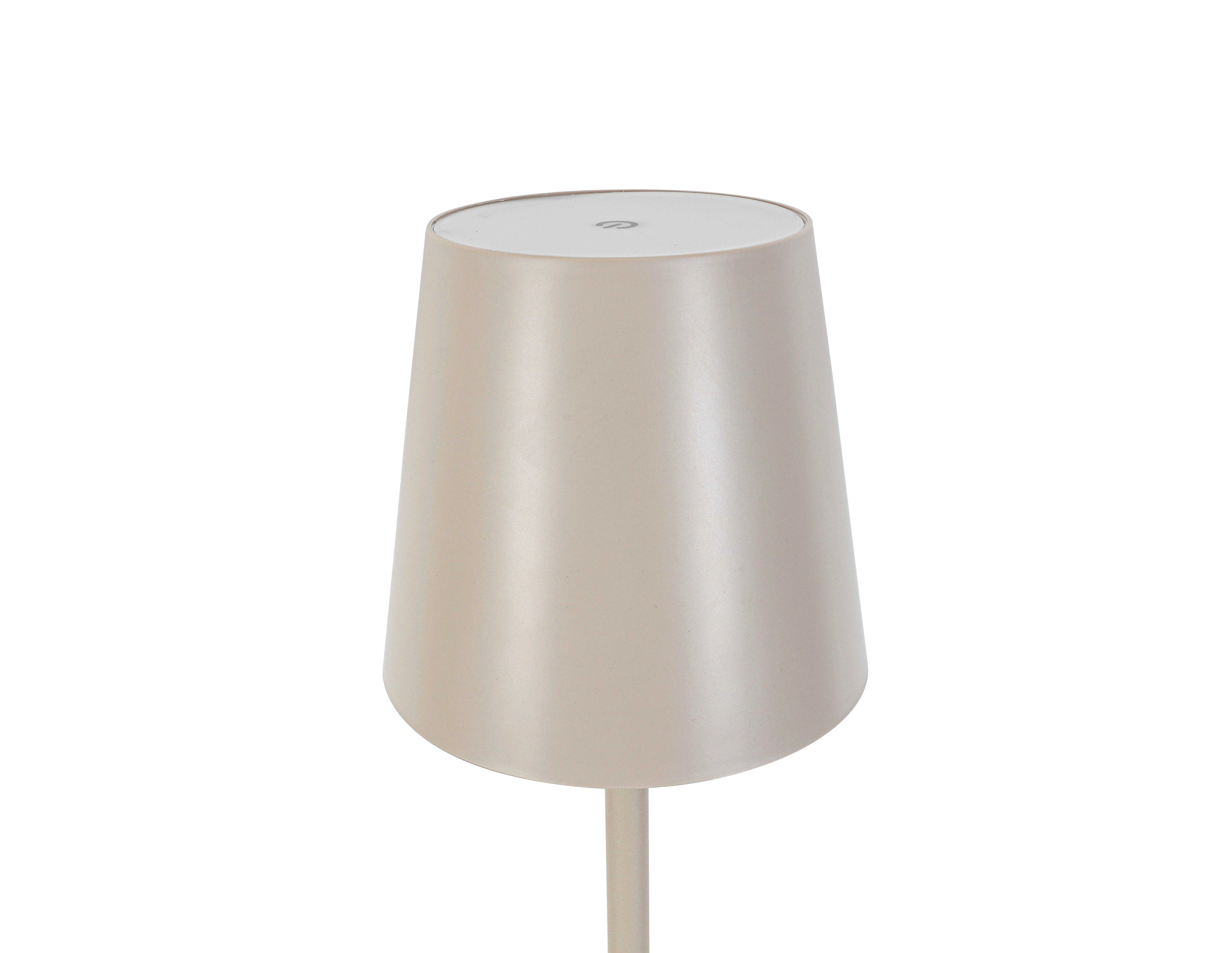 LED-Außenleuchte Ausi Sandfarben max. 4 Watt - Sandfarben, MODERN, Kunststoff/Metall (22/130cm) - Mömax