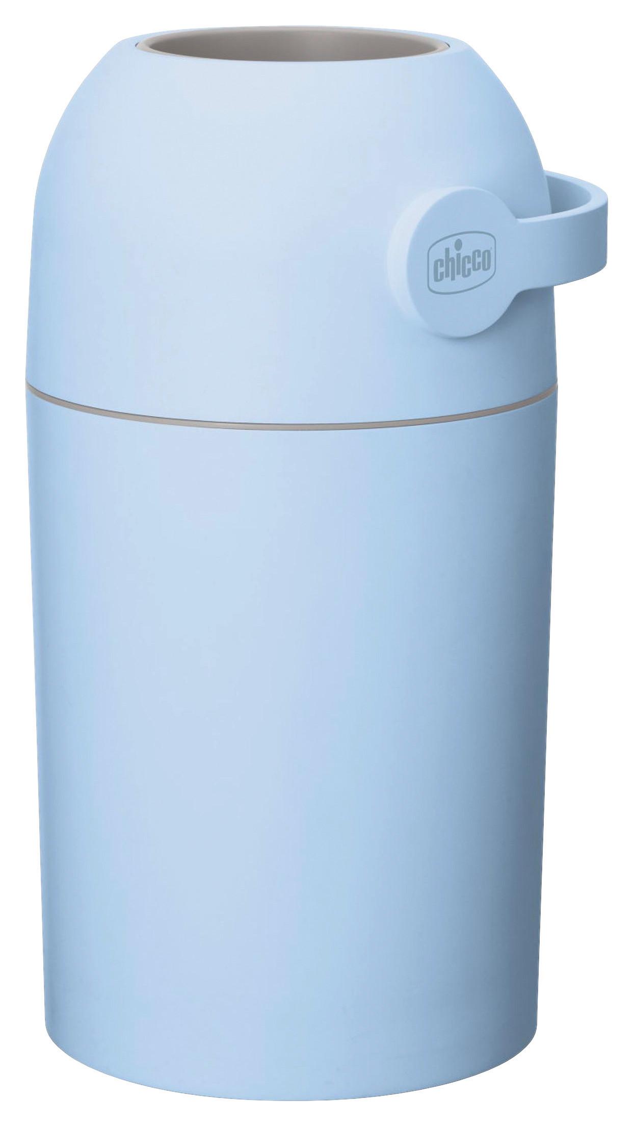 KOSZ NA PIELUCHY WINDELEIMER ODOUR OFF - jasnoniebieski, Basics, tworzywo sztuczne (23/48/23cm) - Chicco