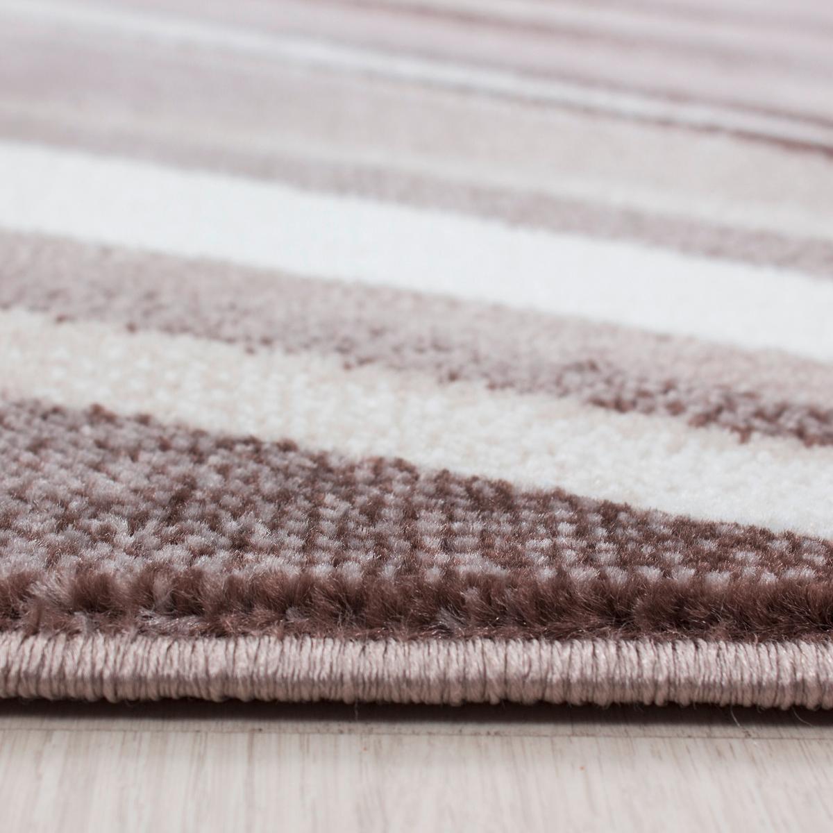 Flachwebeteppich Parma Braun ca. 140x200cm - Braun, Design, Textil (140/200cm) - Novel