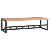 Stenski Obešalnik Wl6.353 - črna/barve akacije, Moderno, kovina/les (80/22/33cm) - MID.YOU