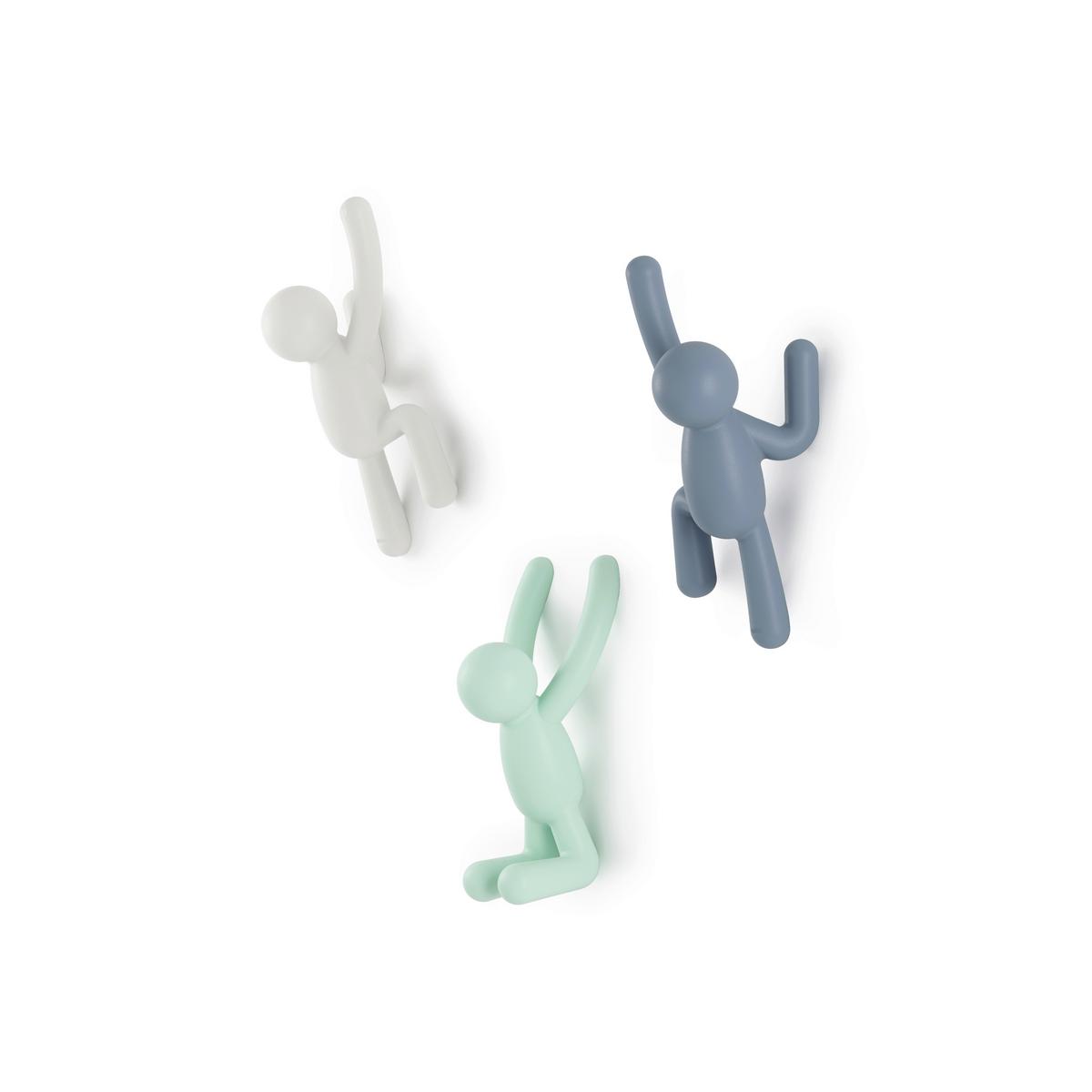 Akasztó Szett Männchen - színes, Modern, műanyag (7/18/8cm) - Mömax