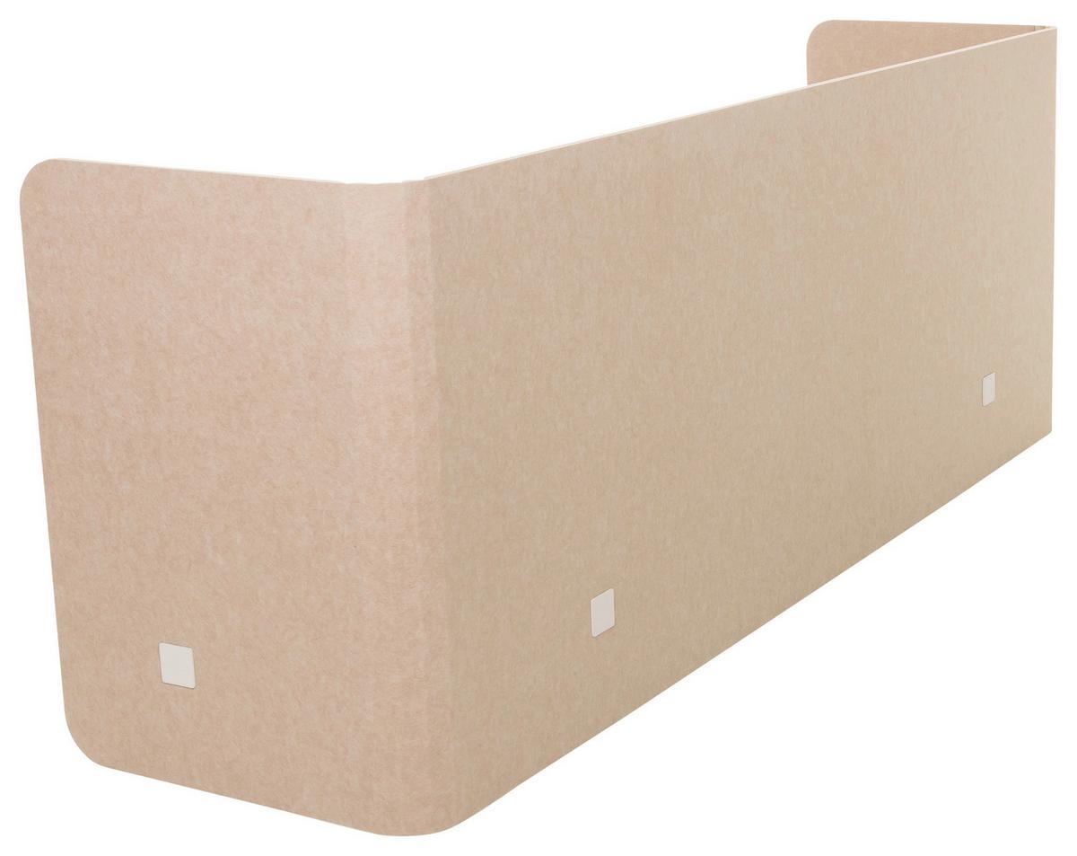 Pregradna Stena Flexmiut U, Bež - bež, Basics, kovina/umetna masa (160/40/2cm) - MID.YOU