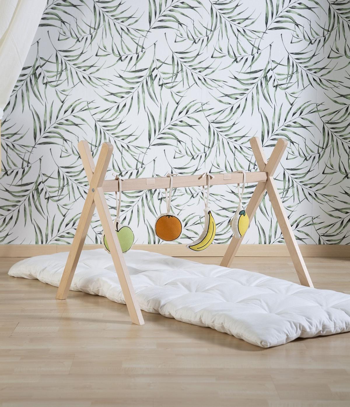 STELAŻ DO KOŁYSKI TIPMBSN - kolor bukowy, Trend, drewno (87/52/60cm) - Childhome