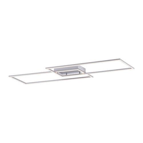 LED-Deckenleuchte Inigo in Chromfarben max. 47 Watt - Chromfarben/Nickelfarben, Design, Kunststoff/Metall (113,20/24,20/6,80cm) - Paul Neuhaus