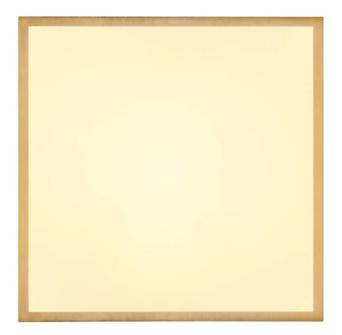 LED-Deckenleuchte Tibey Opal/Messingfarben max. 22Watt - Messingfarben/Opal, KONVENTIONELL, Kunststoff/Metall (35/35/3cm) - Globo