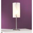 ASZTALI LÁMPA HANNAH - ezüst színű/fehér, konvencionális, műanyag/fém (12/41cm) - MÖMAX modern living