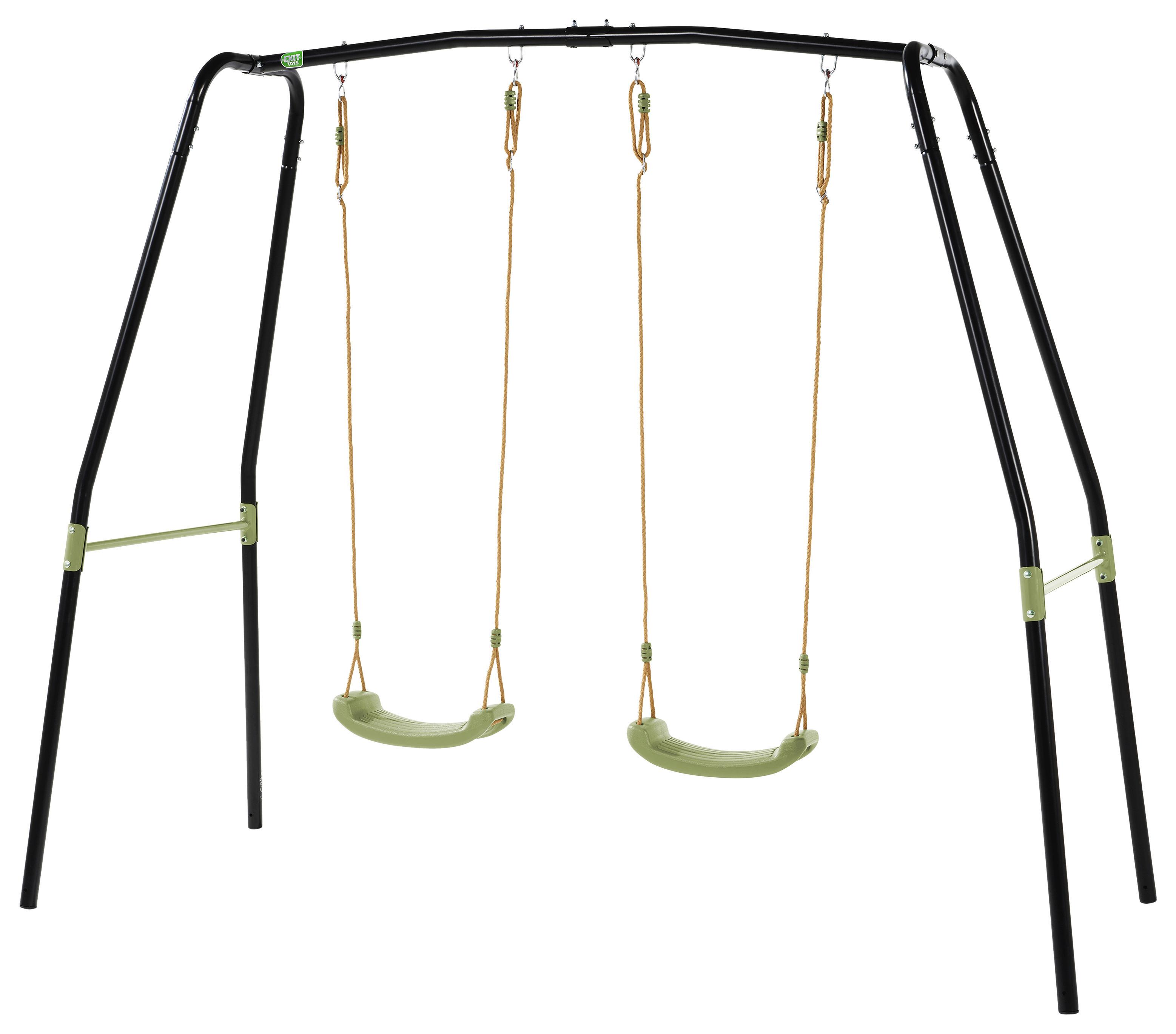 Gugalnica Exit Ivy, Črna, Zelena - Konvencionalno, kovina/umetna masa (110/243/204,5cm) - EXIT Toys