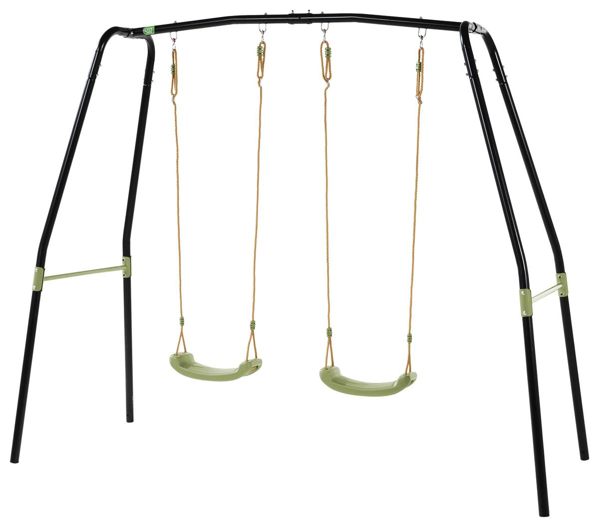 Gugalnica Exit Ivy, Črna, Zelena - Konvencionalno, kovina/umetna masa (110/243/204,5cm) - EXIT Toys