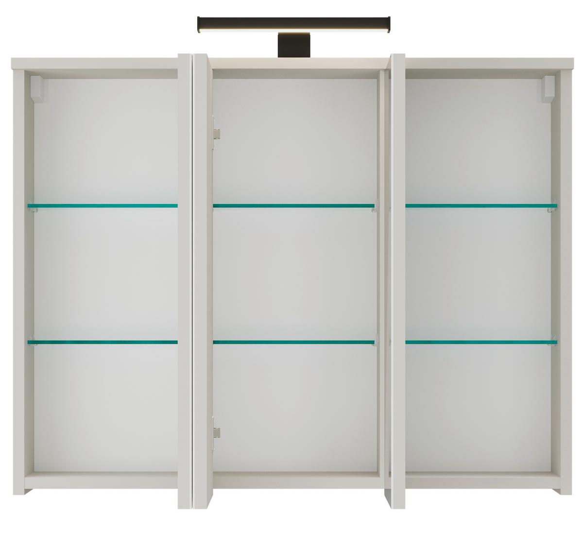 Spiegelschrank Mallorca Kaschmir-/Eichefarben - Eichefarben, MODERN, Glas/Holzwerkstoff (90/70/20cm) - Based