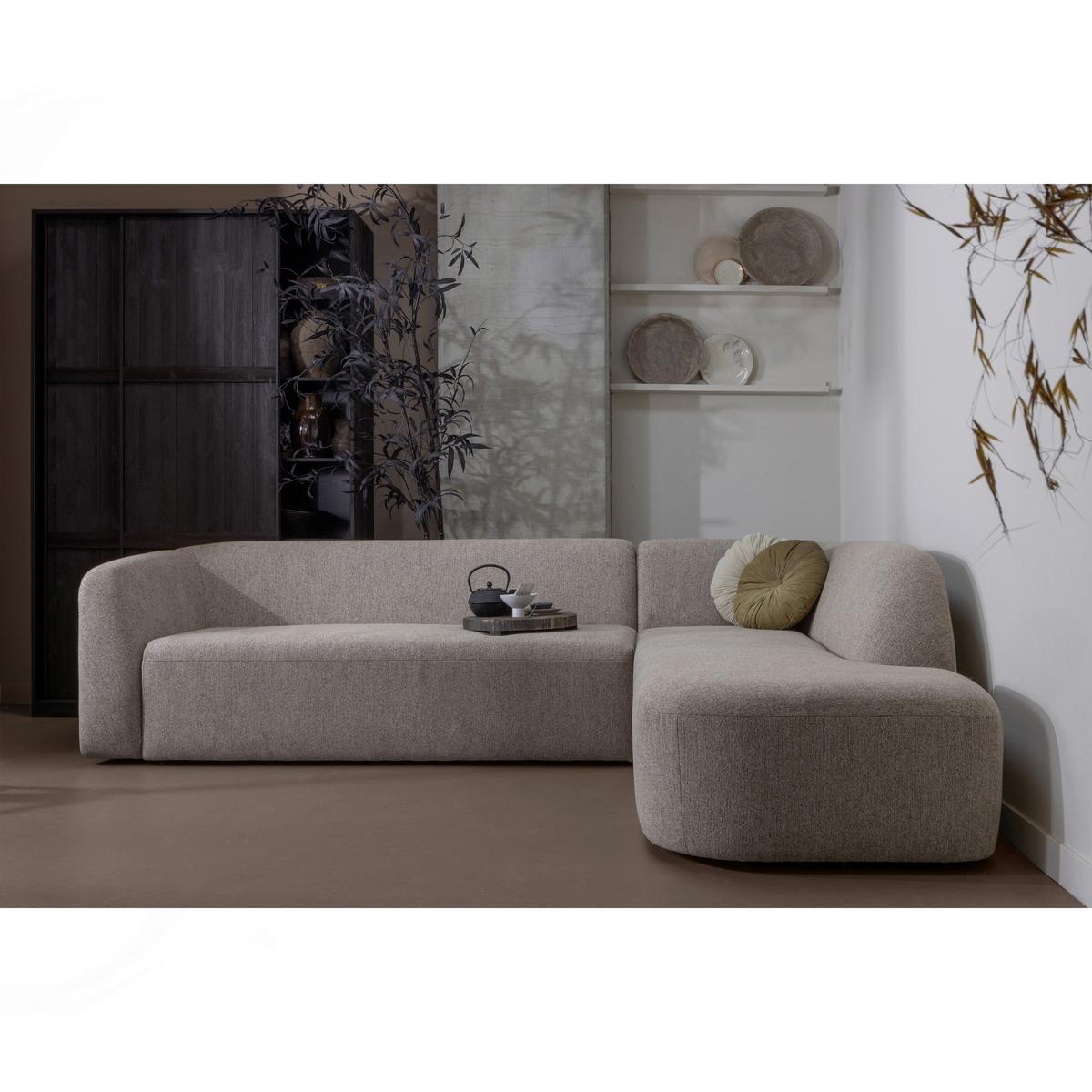 Ecksofa Sloping Naturfarben S: 274x225cm - Naturfarben, Design, Textil (274/225cm) - Livetastic