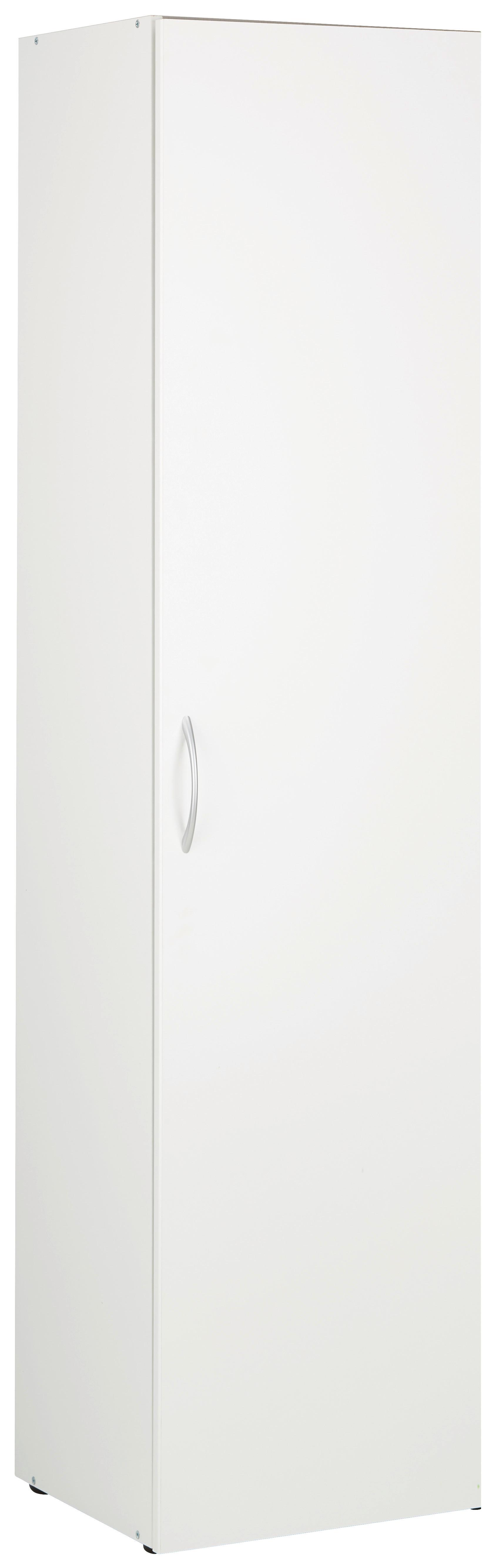 Mehrzweckschrank in Weiß - Alufarben/Weiß, Holzwerkstoff/Kunststoff (45/185/40cm) - Modern Living