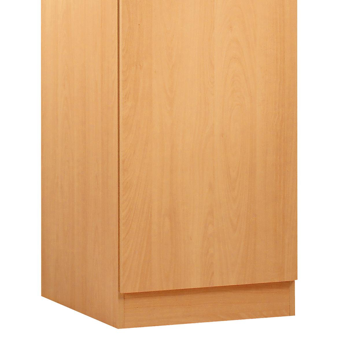 Geschirrschrank "Nano" , Buche - Edelstahlfarben/Buchefarben, MODERN, Holzwerkstoff/Kunststoff (50/200/57cm) - FlexWell