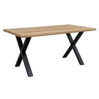 Stol Za Blagovaonicu Oak - crna/divlji hrast, Natur, drvo/metal (160/90/75cm) - Zandiara