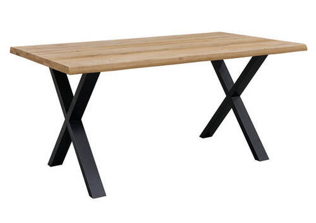 Stol Za Blagovaonicu Oak - crna/divlji hrast, Natur, drvo/metal (160/90/75cm) - Zandiara
