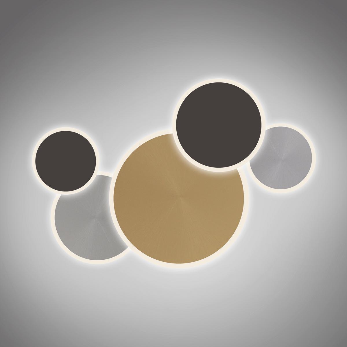 LAMPA SUFITOWA LED 8008-70 Q-PIATO - Design, metal (85/50,5/6,5cm) - Paul Neuhaus