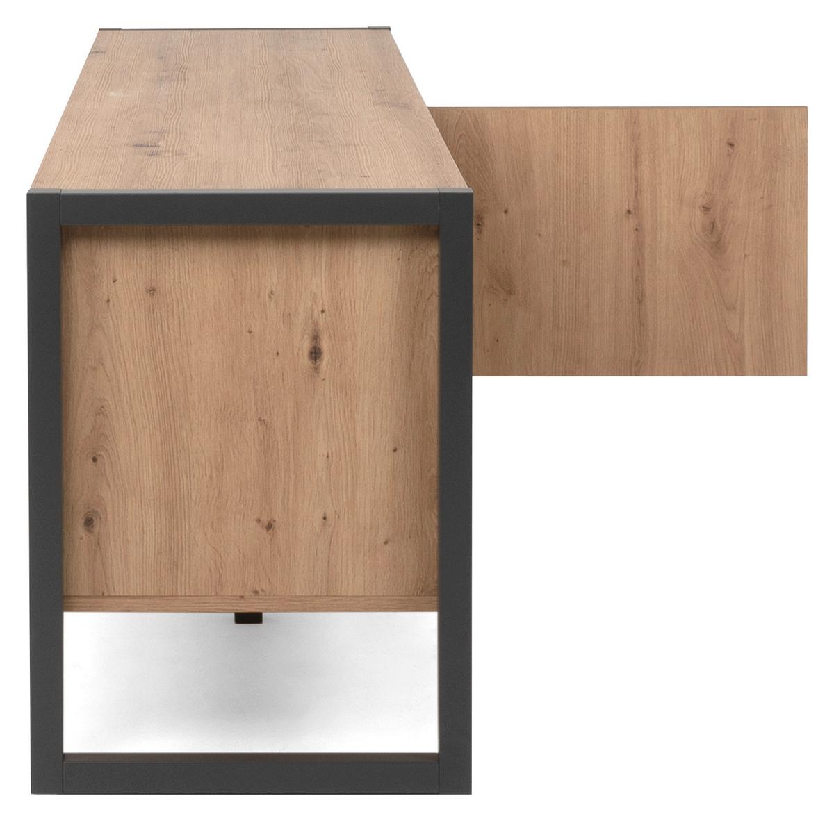 Tv-element Denver 54, Barva Hrasta, Antracit - barve hrasta/antracit, Moderno, leseni material (160/55/40cm) - MID.YOU