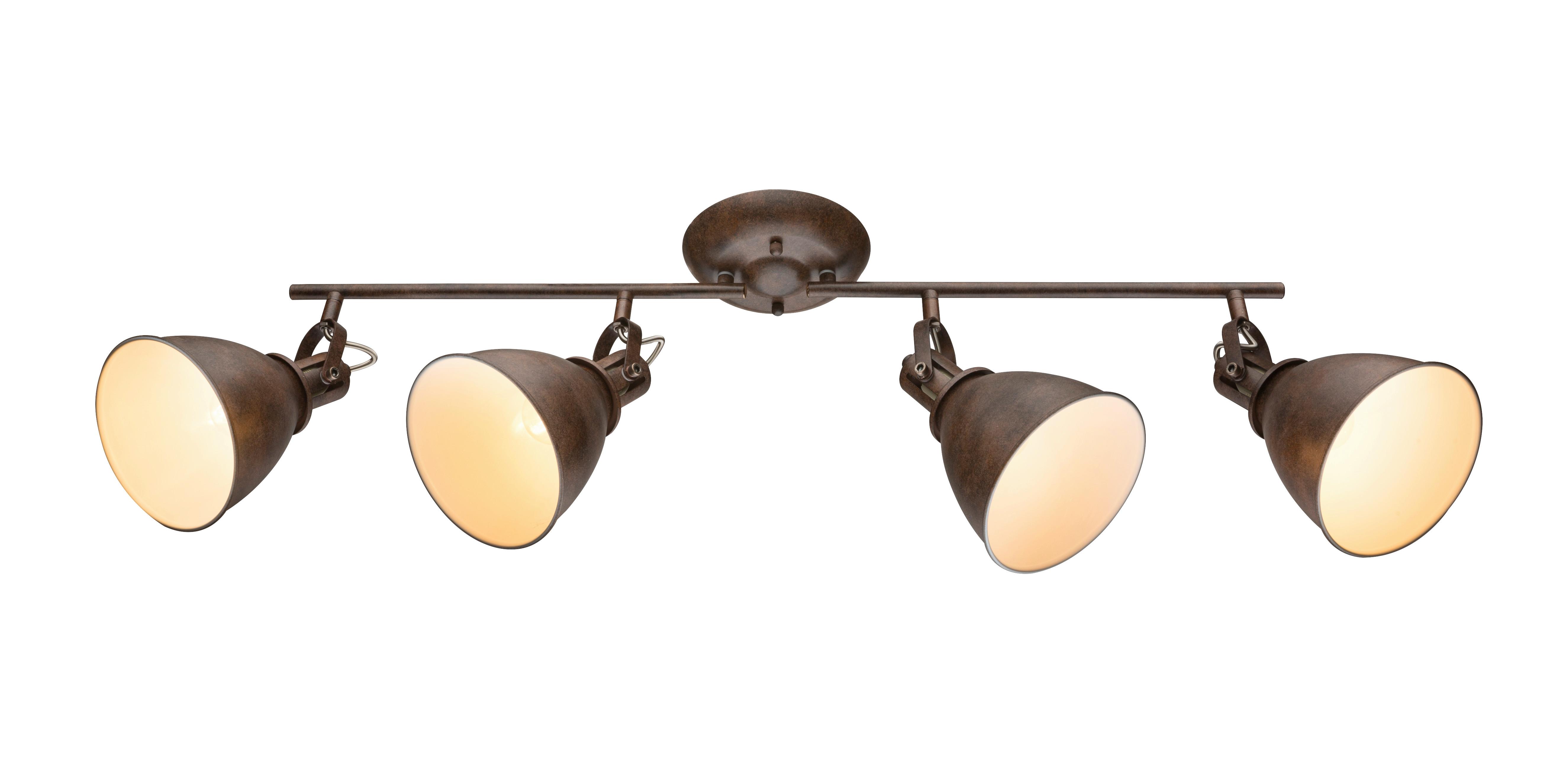 Reflektor Fika - opečnato rjava, Trendi, kovina (80/15/20cm) - Globo