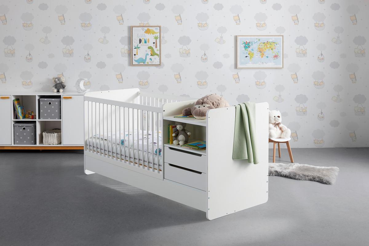 ŁÓŻKO SZCZEBELKOWE KIT NEW-M - biały, Modern, materiał drewnopochodny/drewno (204/75/95cm) - Mömax