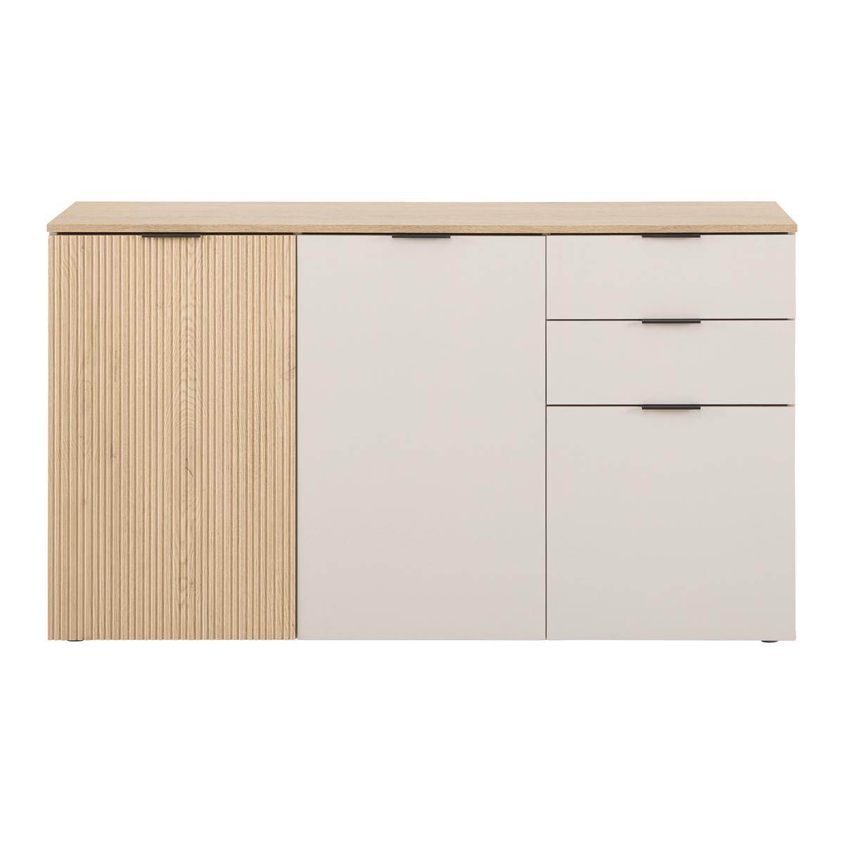 Komoda Cannes - kašmir/boja hrasta, Moderno, pločasti materijal/plastika (150/85/40cm) - Modern Living