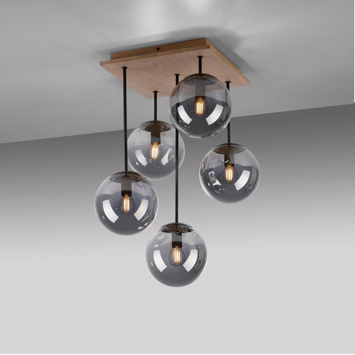 LAMPA SUFITOWA 11395-79 WIDOW - Natur, tworzywo sztuczne/metal (37/37/59,5cm) - Just Light