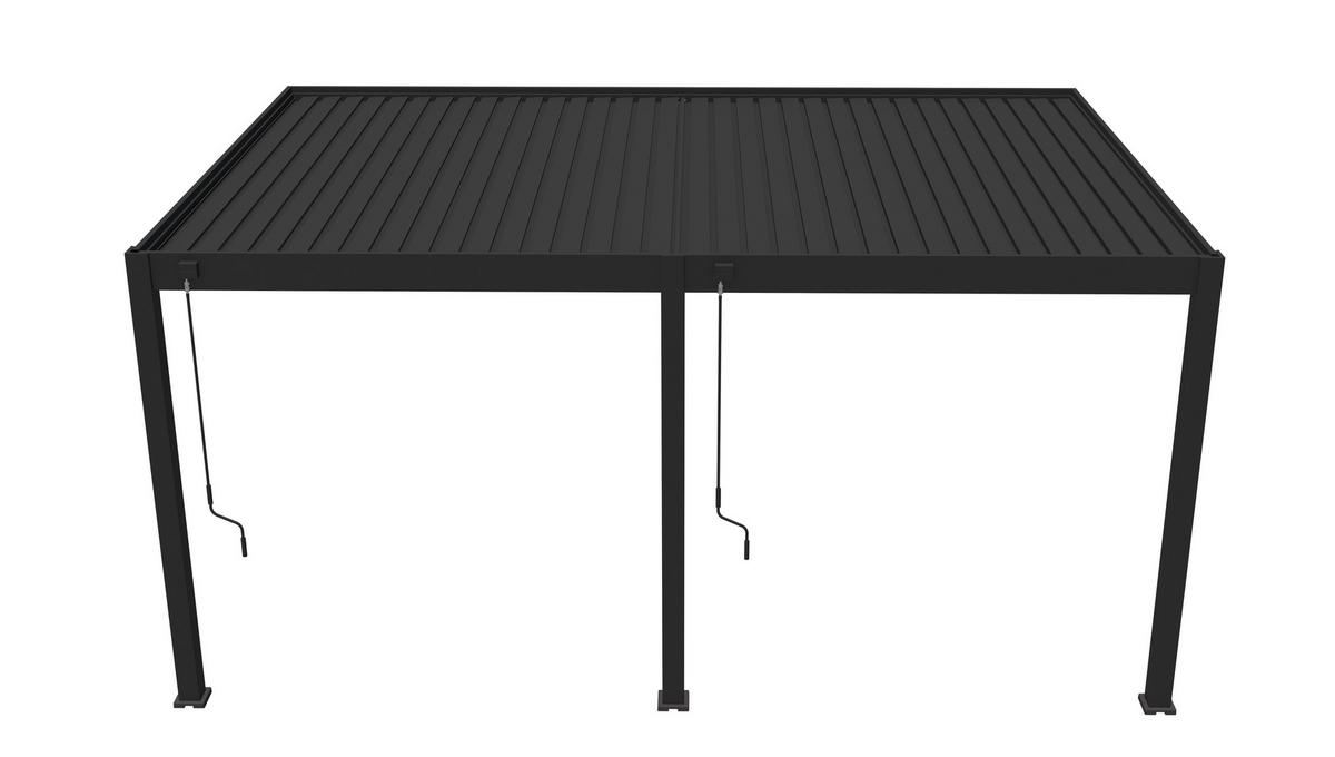 PERGOLA DELUXE 3,6X5,3M ANTHRAZIT - Anthrazit, Basics, Metall (530/255/360cm) - Gardenson