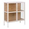 VITRINSKÅP AMY -EXKLUSIV- - beige/ekfärgad, Modern, metall/trämaterial (80/93,5/35cm) - Mömax
