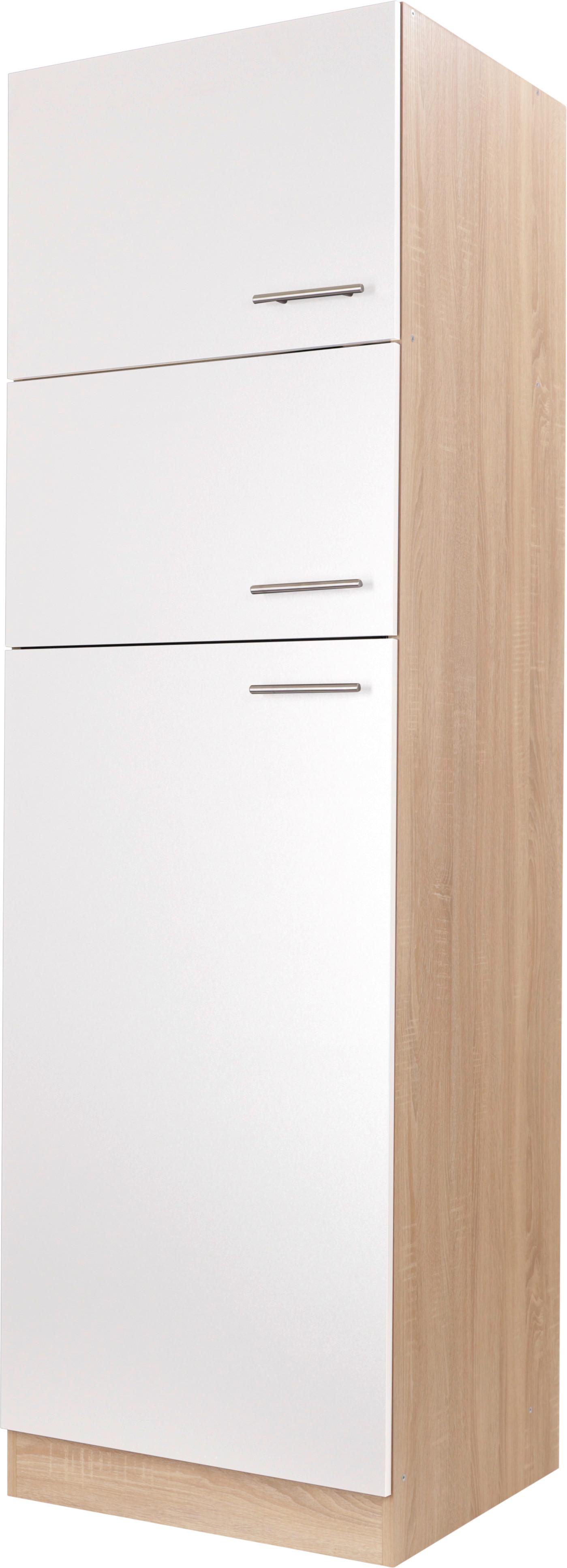 Omara Za Vgradno Napravo Merle, Barva Hrasta, Bela - srebrne barve/barve hrasta, Basics, kovina/leseni material (60/200/60cm) - Respekta