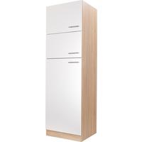 Omara Za Vgradno Napravo Merle, Barva Hrasta, Bela - srebrne barve/barve hrasta, Basics, kovina/leseni material (60/200/60cm) - Respekta