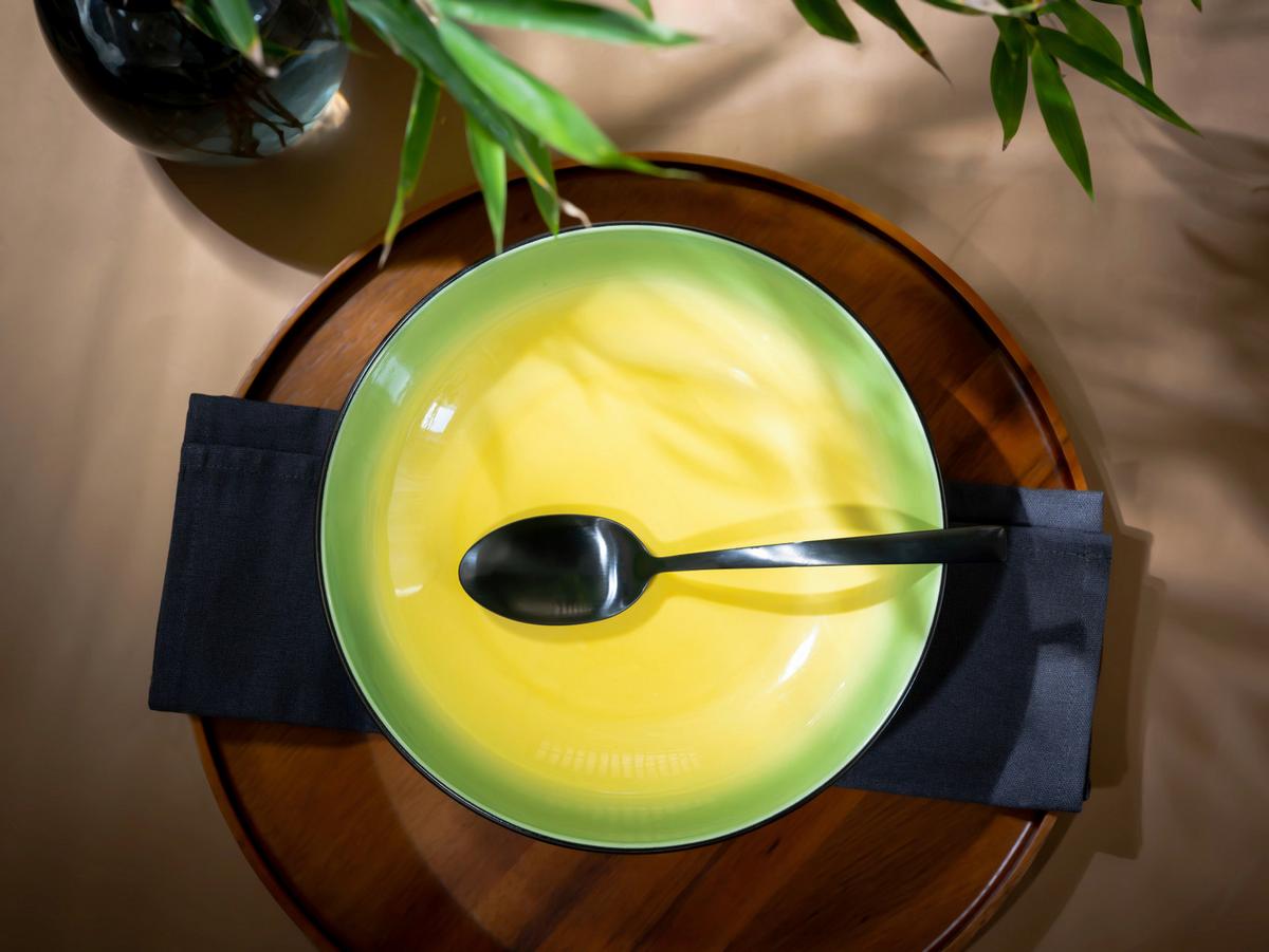 Tálszett 24932 Hot Green Poke Bowl - fekete/világossárga, Basics, kerámia (22,5/6cm) - Creatable