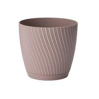 Übertopf Mira Complete Eco 23 Taupe Ø ca. 22,5cm - Taupe, Konventionell, Kunststoff (22,5/21cm) - Mömax