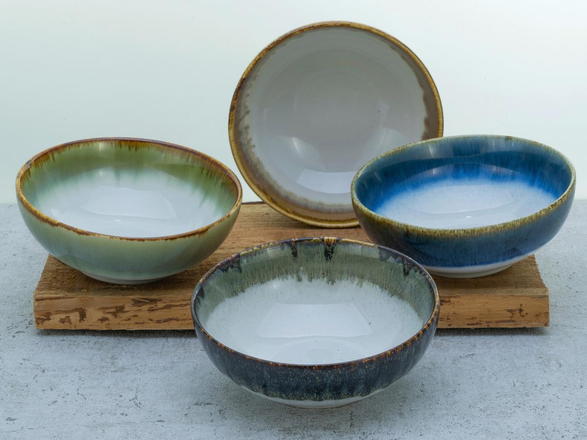 Set Posod Cascade Bunt, 4-Delni - modra/siva, Basics, keramika (16,5cm) - Creatable