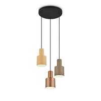 Hängeleuchte Agudo Braun max. 40 Watt - Taupe/Schwarz, KONVENTIONELL, Metall (37/150cm) - Trio Leuchten