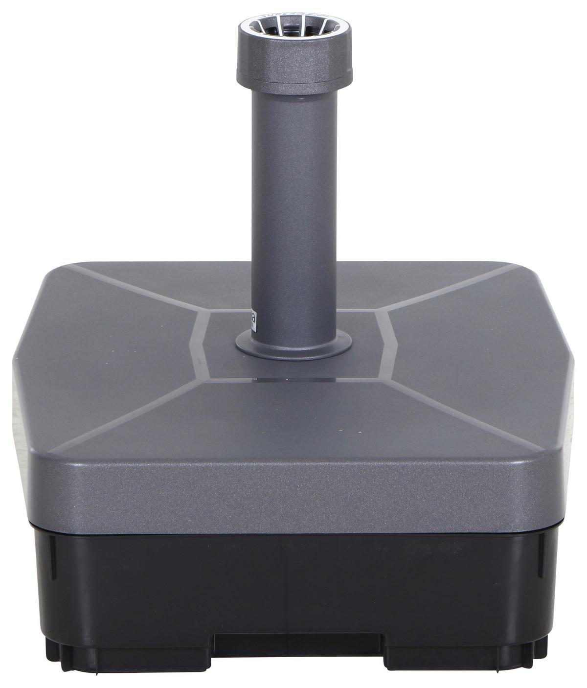 Schirmständer Kunststoff für BHT: 49x16x41 cm - Anthrazit, KONVENTIONELL, Kunststoff (49/16/41cm) - Siena Garden