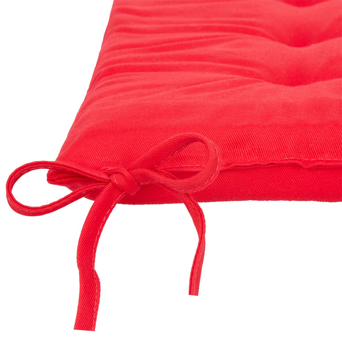 Sitzkissen Lola in Rot ca. 40x40cm - Rot, Konventionell (40/40/4cm) - Based