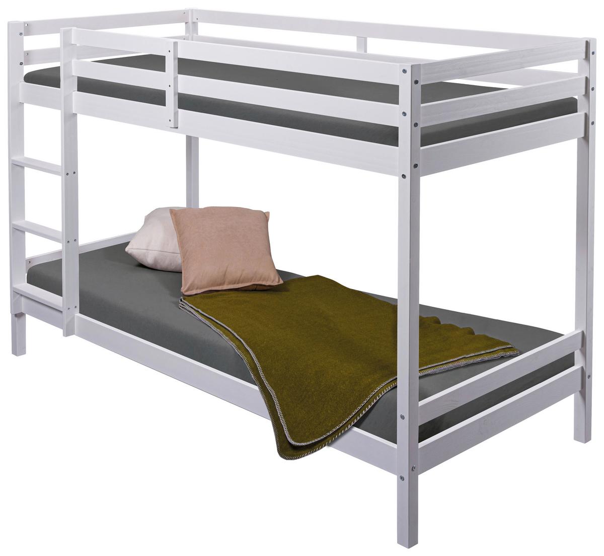 Krevet Na Sprat Small Cloud - bela, Moderno, drvo (90/200cm) - Modern Living