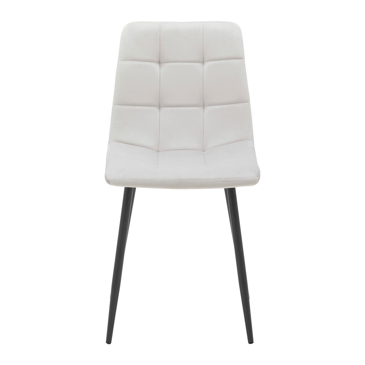 KRZESŁO RIA - jasnoszary/czarny, Modern, metal/tkanina (43,5/87/54cm) - Bessagi Home