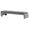 Sonnenliege London ca. 60x32x196 cm Grau - Grau, KONVENTIONELL, Kunststoff/Textil (60/32/196cm) - Gardenson