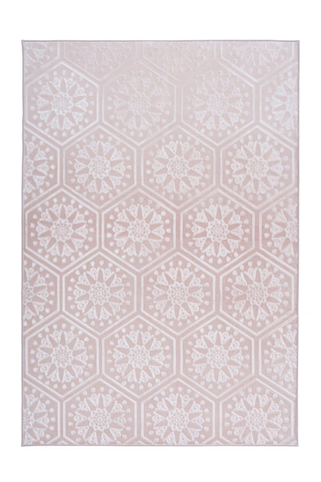 FLACHWEBETEPPICH MONROE 225 ROSA - Rosa, Konventionell, Textil (80/150cm) - Kayoom