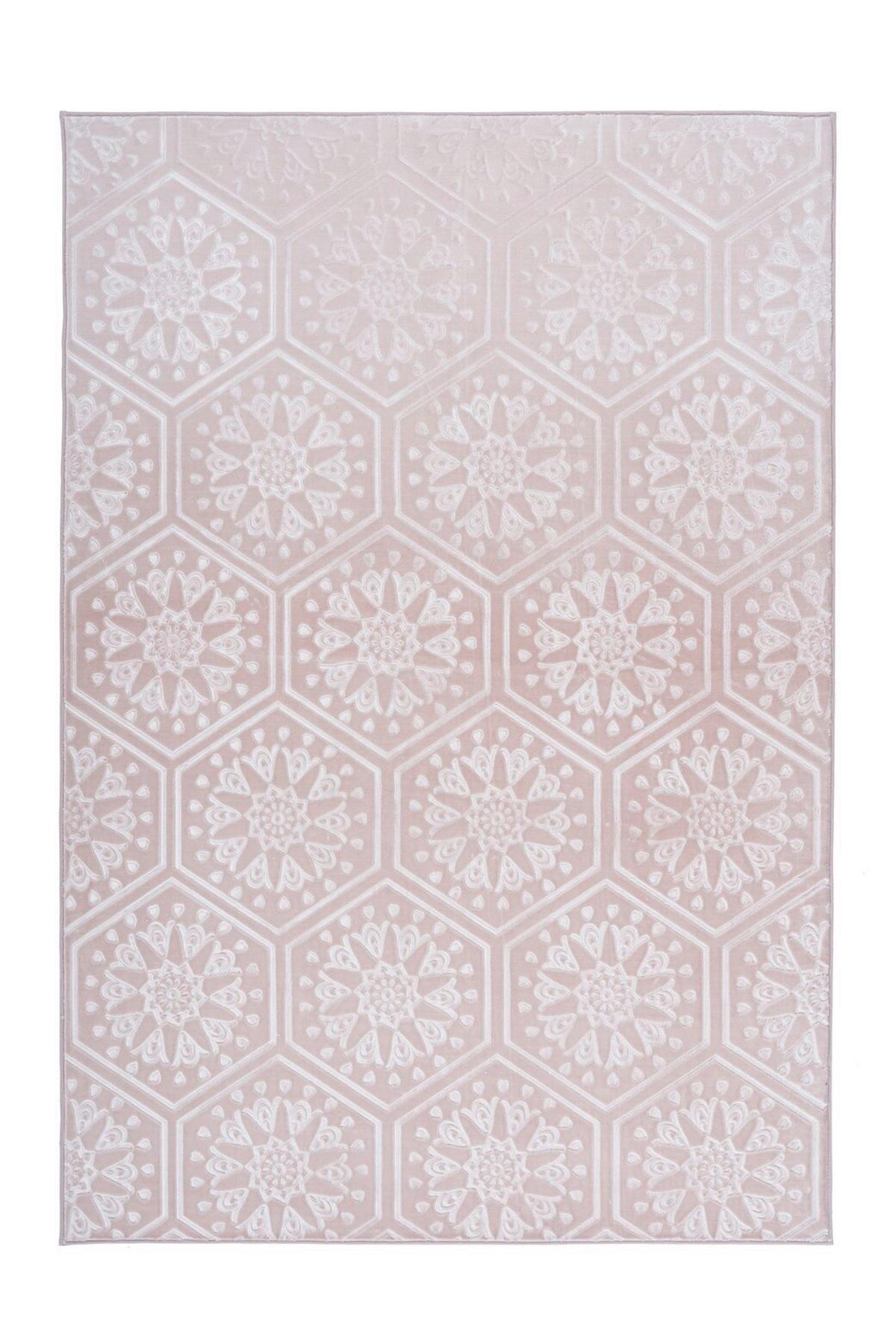 FLACHWEBETEPPICH MONROE 225 ROSA - Rosa, Konventionell, Textil (80/150cm) - Kayoom