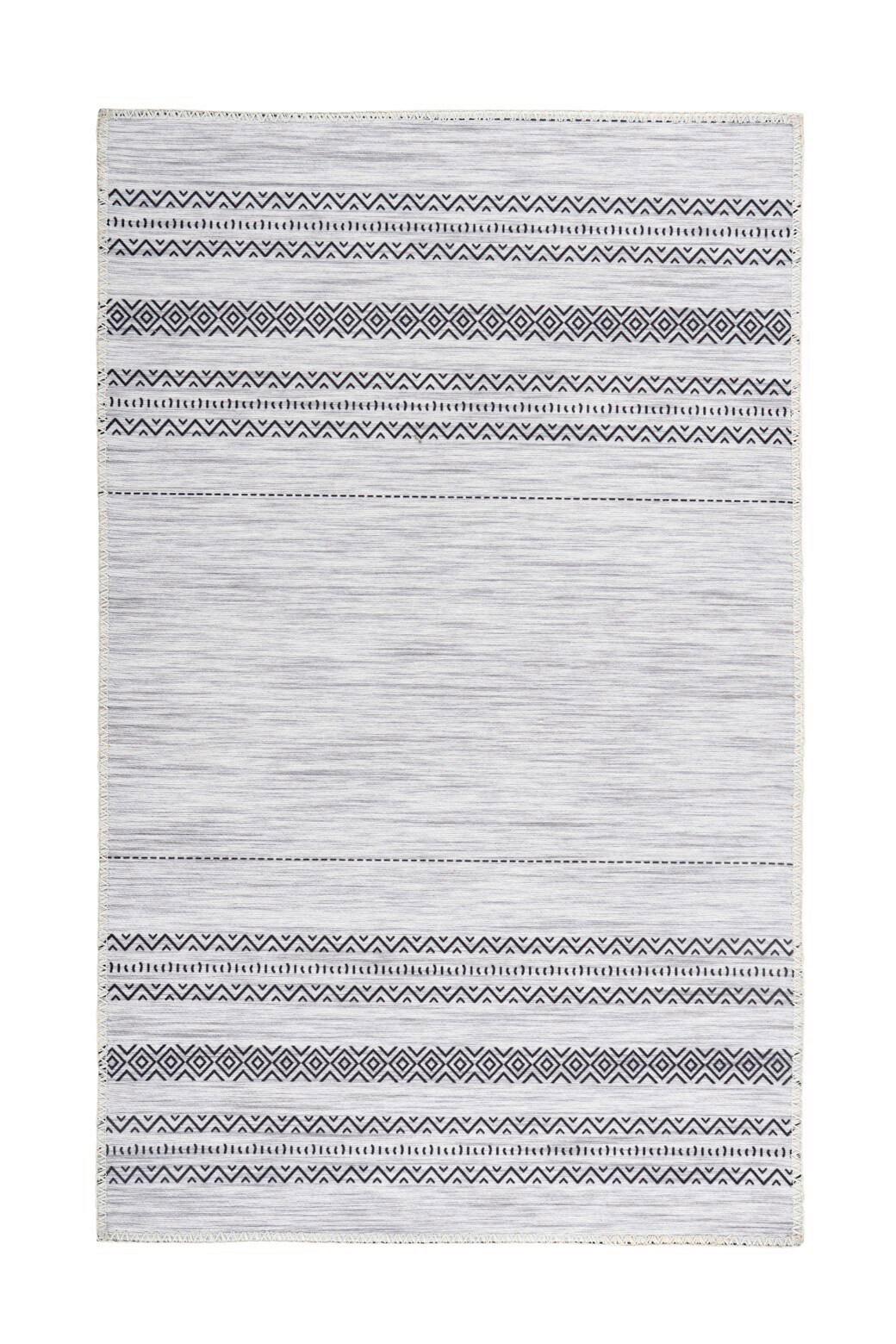 FLACHWEBETEPPICH MAYA 100 GRAU 120CM X 180CM - Grau, Basics, Textil (120/180cm) - Kayoom