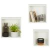 Wandregalset in Weiß - Weiß, MODERN, Holzwerkstoff (29/26/23/29/26/23/10cm) - Based
