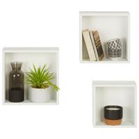 Falipolc Szett 3 Részes Kalisi - fehér, Modern, faalapú anyag (29/26/23/29/26/23/10cm) - Mömax