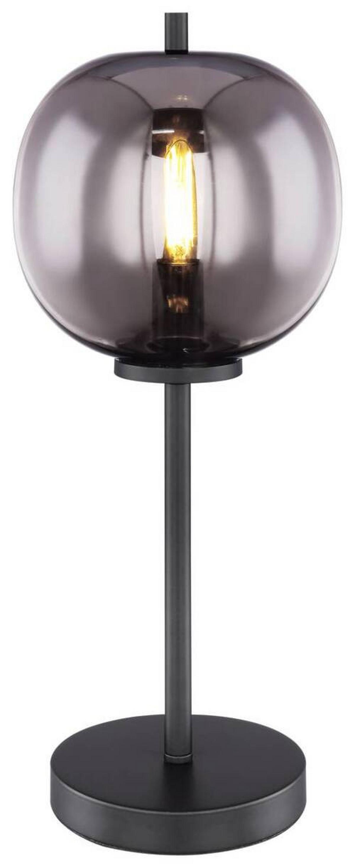 TISCHLEUCHTE BLACKY - Schwarz, Basics, Glas/Metall (18,5/45cm) - Globo