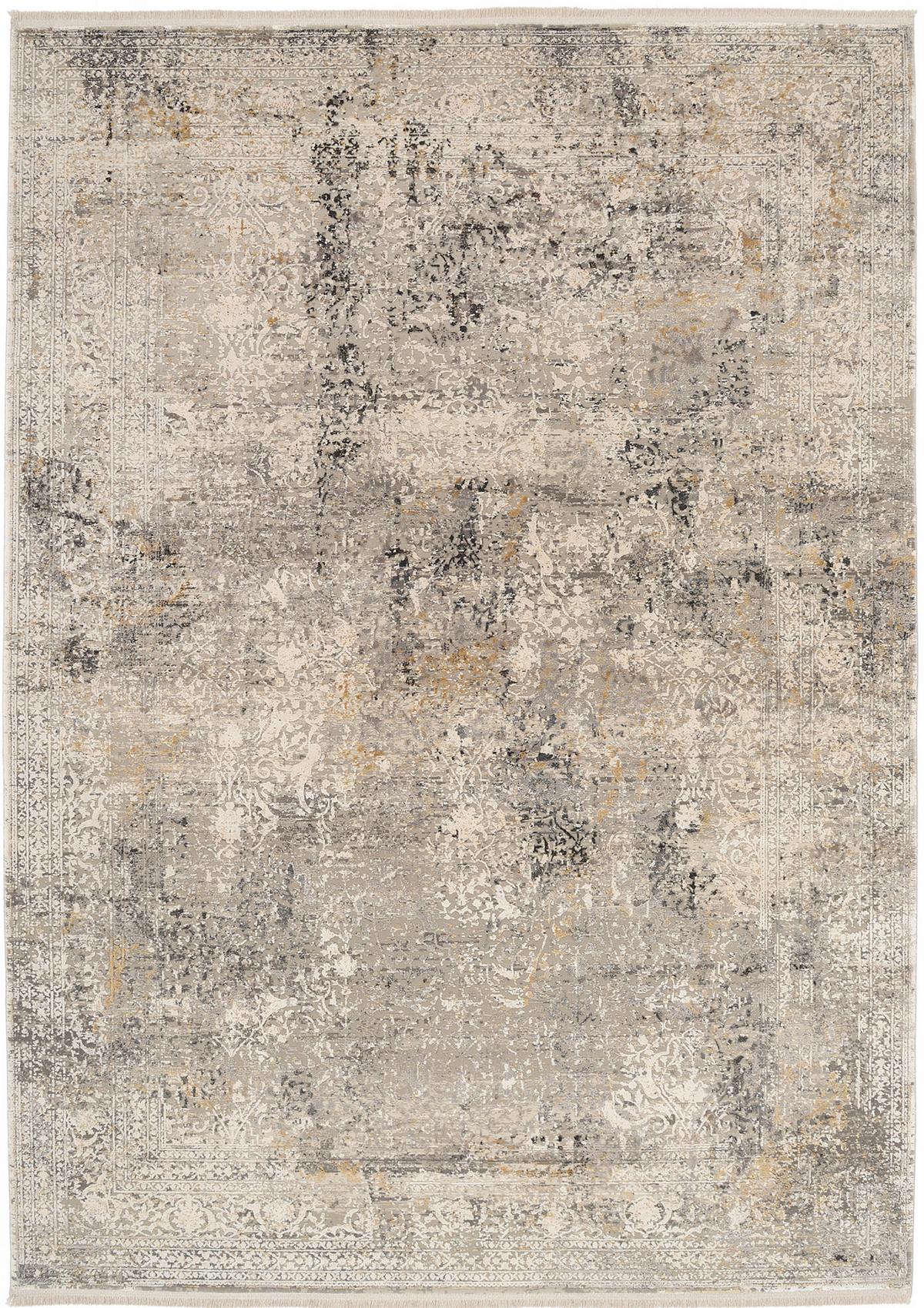 Webteppich Avignon Grau ca. 67x130cm - Dunkelgrau/Hellgrau, Design, Textil (67/130cm) - Dieter Knoll