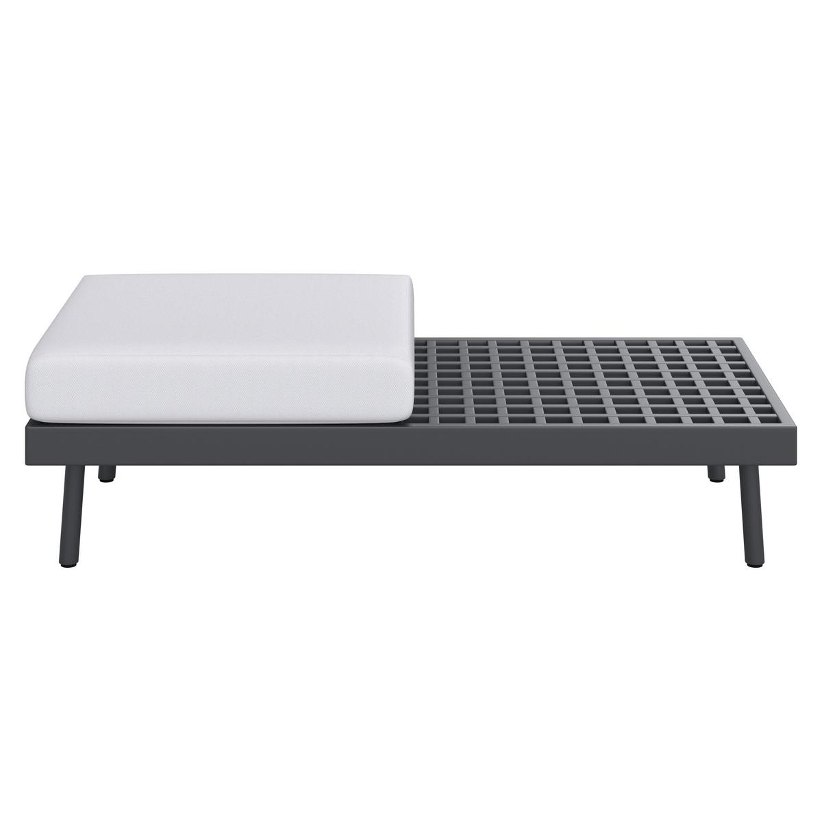 Lounge Garnitura Emma, Svetlo / Temno Siva, 4-Delno - temno siva, Moderno, kovina/les (220/79/87cm) - Bessagi Garden