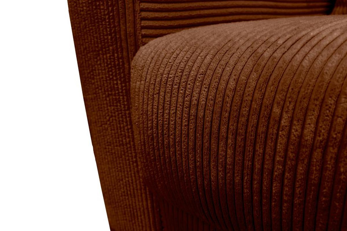 Kutna Garnitura Xela - crna/karamela, Moderno, tekstil (265/170cm) - Modern Living